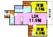 池田市天神1丁目の間取図