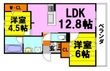 池田市荘園２丁目の間取図