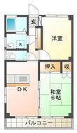 ウエストタウンⅠの間取図
