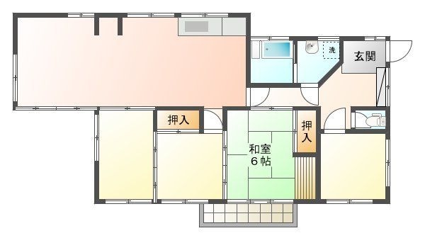 拡大写真:小林市南西方 -の間取り