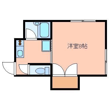 拡大写真:ブラゾス一本杉 2階202の間取り