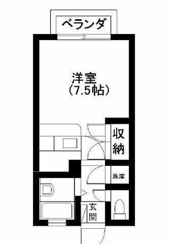 拡大写真:エレガンス浜砂Ⅰ 1階115の間取り