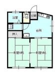 カシヤマハイツの間取図