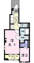 サンテラスⅠの間取図