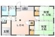 藤島貸家の間取図
