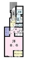 プルメリア Aの間取図