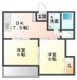クオーレ壱番館の間取図
