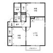 クラージュダイトーＢ棟の間取図