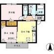 グランモアK B棟の間取図