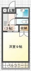 イペリアルコート国分の間取図