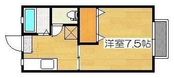 拡大写真:霧島市国分向花町 2階202の間取り