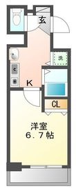 写真：ライジングコート名古屋駅南4階の間取図