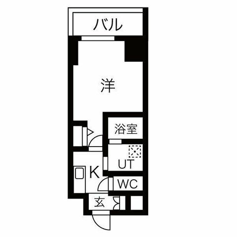 拡大写真:プレミアム大須 10階1002の間取り