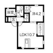 DEVELD菊井(ディベルド)の間取図