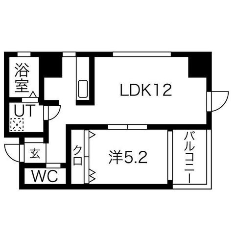 拡大写真:グランデ浄心 4階401の間取り