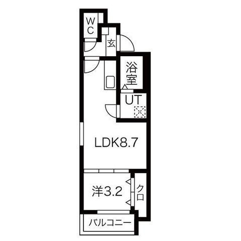 拡大写真:MOVE本陣PREMIO(ムーブホンジンプレミオ) 3階302の間取り