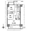 SーRESIDENCE亀島駅前blaze(ブレイズ)の間取図