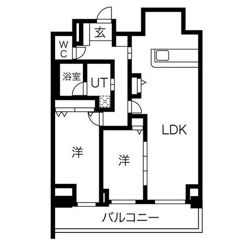 拡大写真:アーバンパーク日吉(旧:ロイジェント日吉Ⅱ) 13階1308の間取り