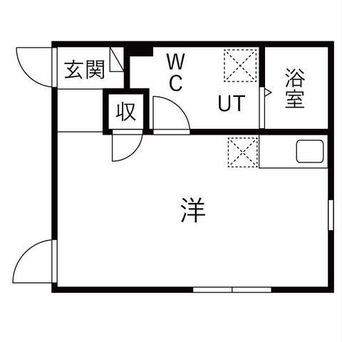 拡大写真:Pre cher八田(プリシェール) 1階102の間取り