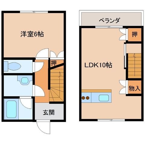 拡大写真:イオメールクロリス 2階B-7の間取り