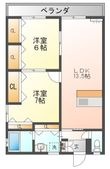 ロイヤルヒルズⅡの間取図