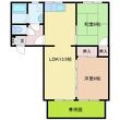 石田ハイツAの間取図