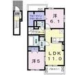 ユニットロル四日市Aの間取図