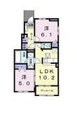 ユニットロル四日市Ｂの間取図