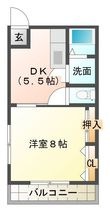 プチキャリコⅠの間取図