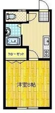 写真：コーポグレイシャス 1階102の間取図