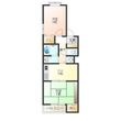 マンションリヴィエラの間取図