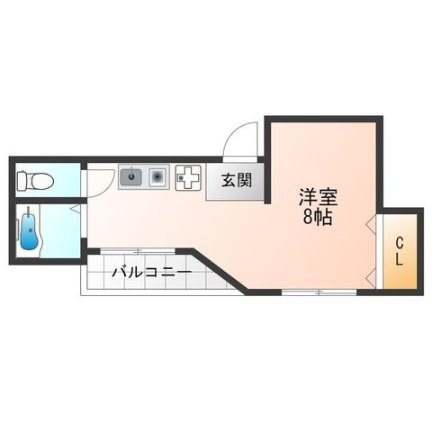 拡大写真:オオタミマンション 3階302の間取り