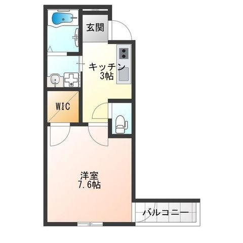 拡大写真:フジパレス中加賀屋Ⅴ番館 3階302の間取り