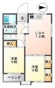 フローラルタウンAの間取図