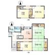 上五貫野貸家の間取図
