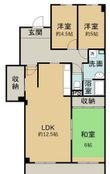 幕張ファミールハイツ1号棟の間取図