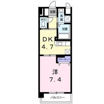 拡大写真:ドエルⅥ 3階305の間取り