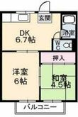 巻幡アパートの間取図