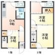 福永アパートの間取図