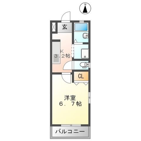 拡大写真:大宮サンハイム 4階401の間取り