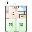 三鈴ハイツ（中棟）の間取図
