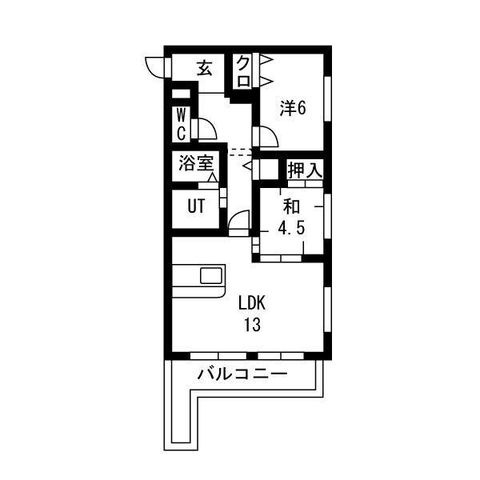 拡大写真:Pivot 3階303の間取り