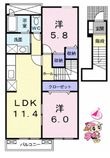 板野郡板野町犬伏字大坪の間取図
