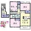 徳島市北田宮2丁目の間取図