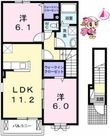 徳島市北矢三町3丁目の間取図