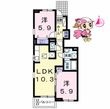 徳島市鮎喰町1丁目の間取図
