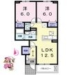徳島市中島田町３丁目の間取図