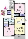 徳島市中島田町3丁目の間取図