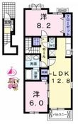 徳島市中島田町３丁目の間取図