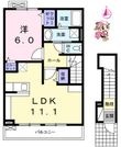 徳島市名東町1丁目の間取図